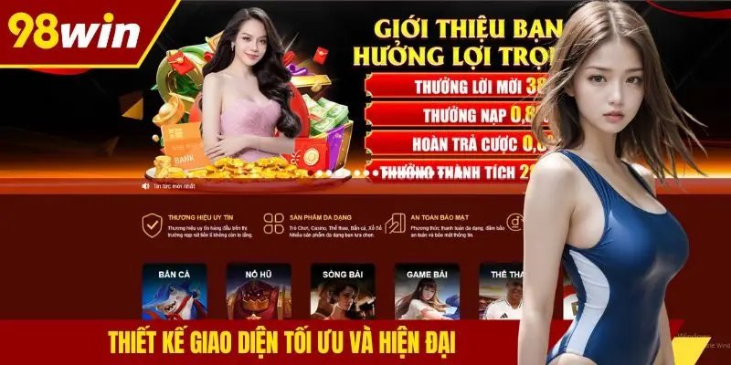 Thiết kế giao diện tối ưu và hiện đại